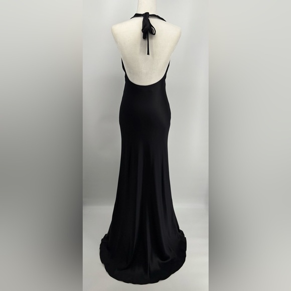 Ralph Lauren Collection Purple Label Maxi Slip Dress Beaded Silk Gown White Logo - Picture 8 of 16